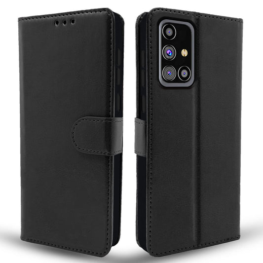 Pikkme Samsung Galaxy M31s Vintage Flip Cover | Black