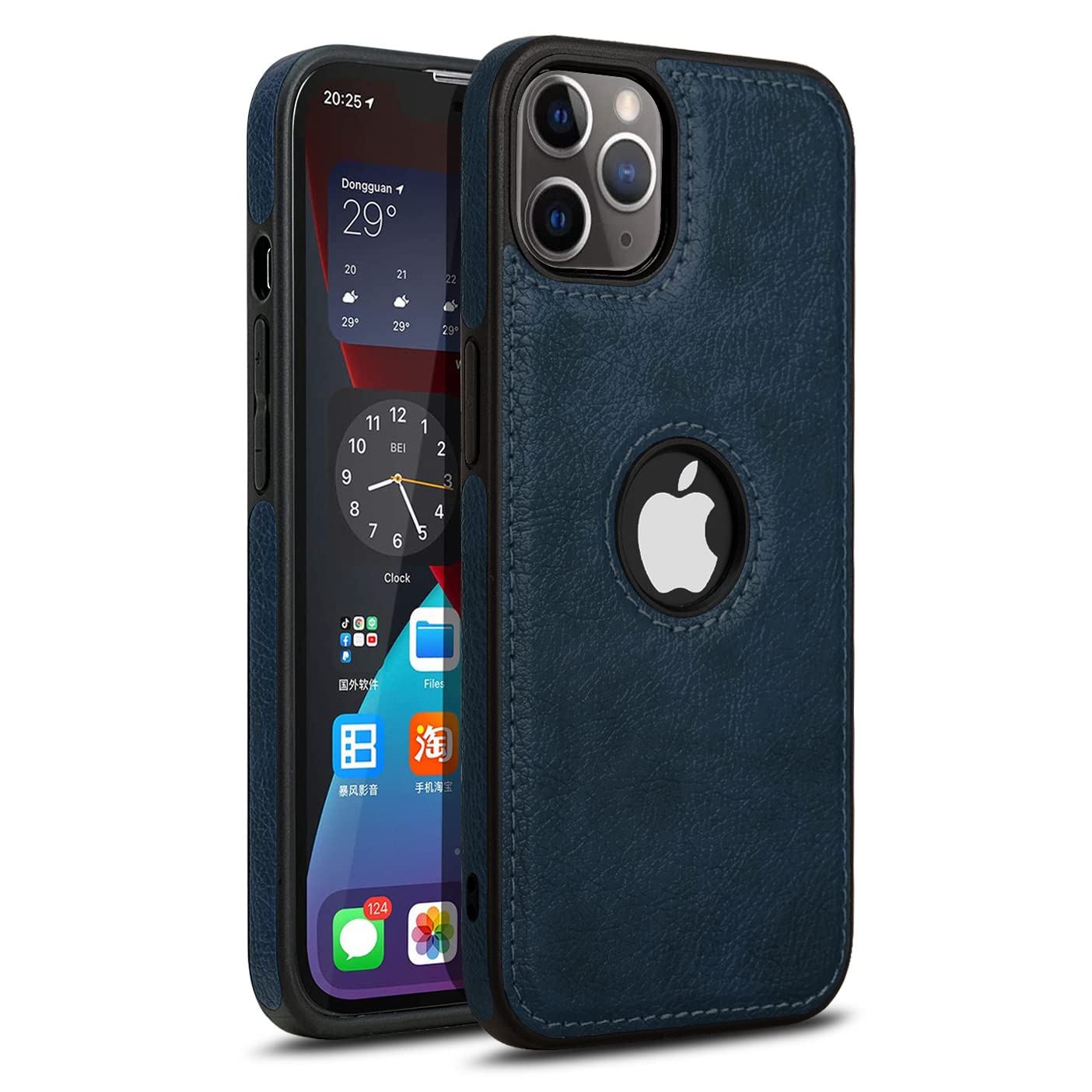 Pikkme iPhone 11 Pro Max  Leather Back Cover | Blue