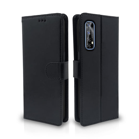 Pikkme Realme 7 / Narzo 30 4G / Narzo 20 Pro Vintage Flip Cover | Black