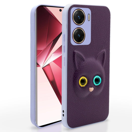 Pikkme Vivo V29e 5G Kitty Back Cover (Purple)