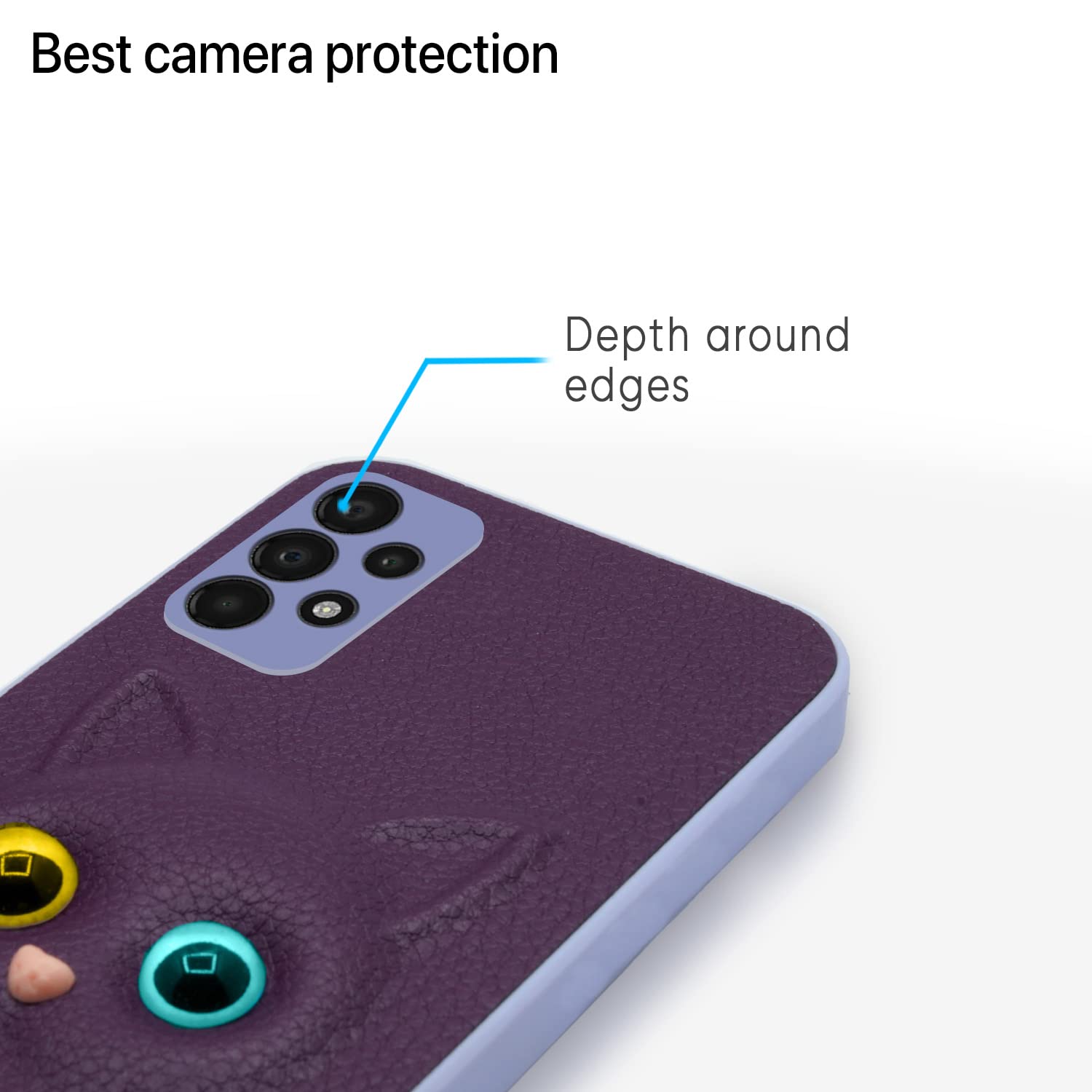 Pikkme Samsung Galaxy A52 / A52s 5G Cat Case | Purple