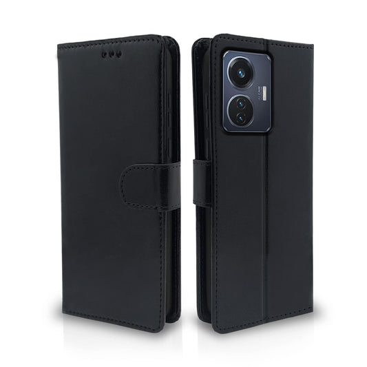 Pikkme iQOO Z6 44W / Vivo T1 44W Vintage Flip Cover | Black