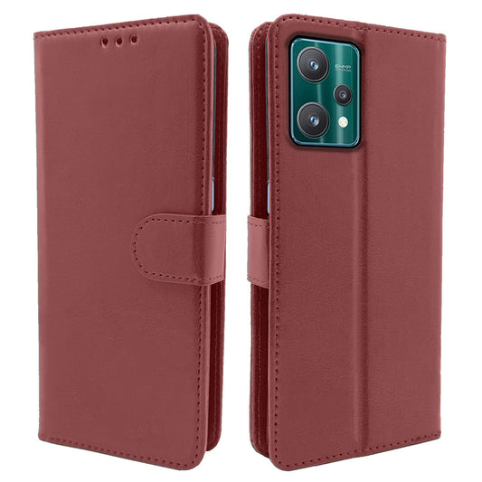 Pikkme Realme 9 Pro Vintage Flip Cover | Brown