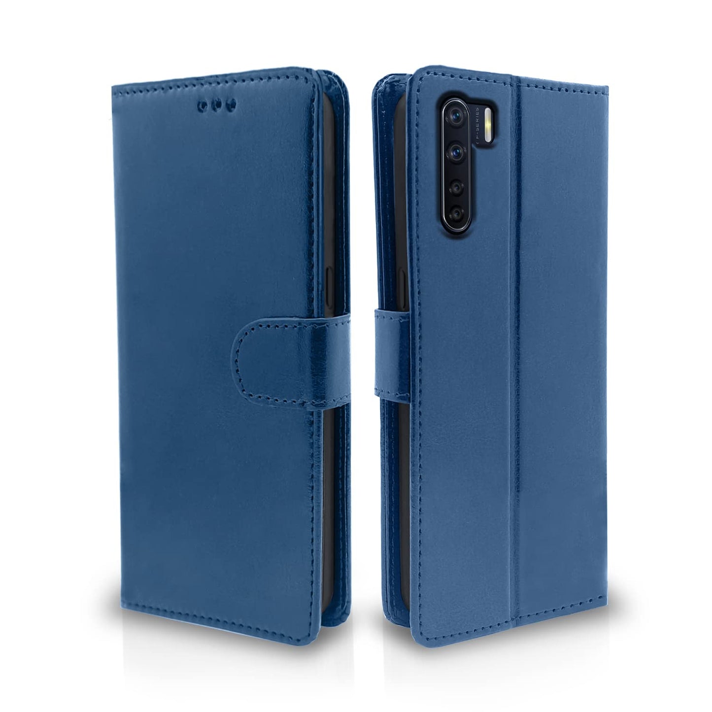 Pikkme Oppo F15 Vintage Flip Cover | Blue