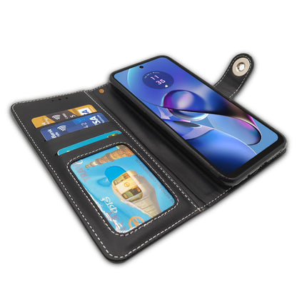 Pikkme Moto G54 5G Back Pocket Flip Cover (Grey)