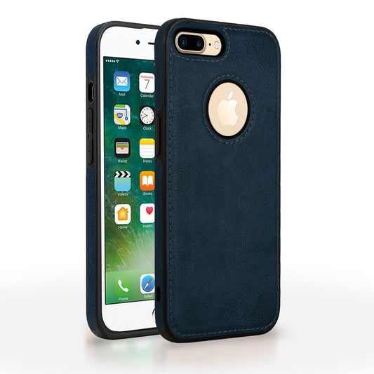 Pikkme iPhone 7 Plus / 8 Plus Leather Back Cover | Blue