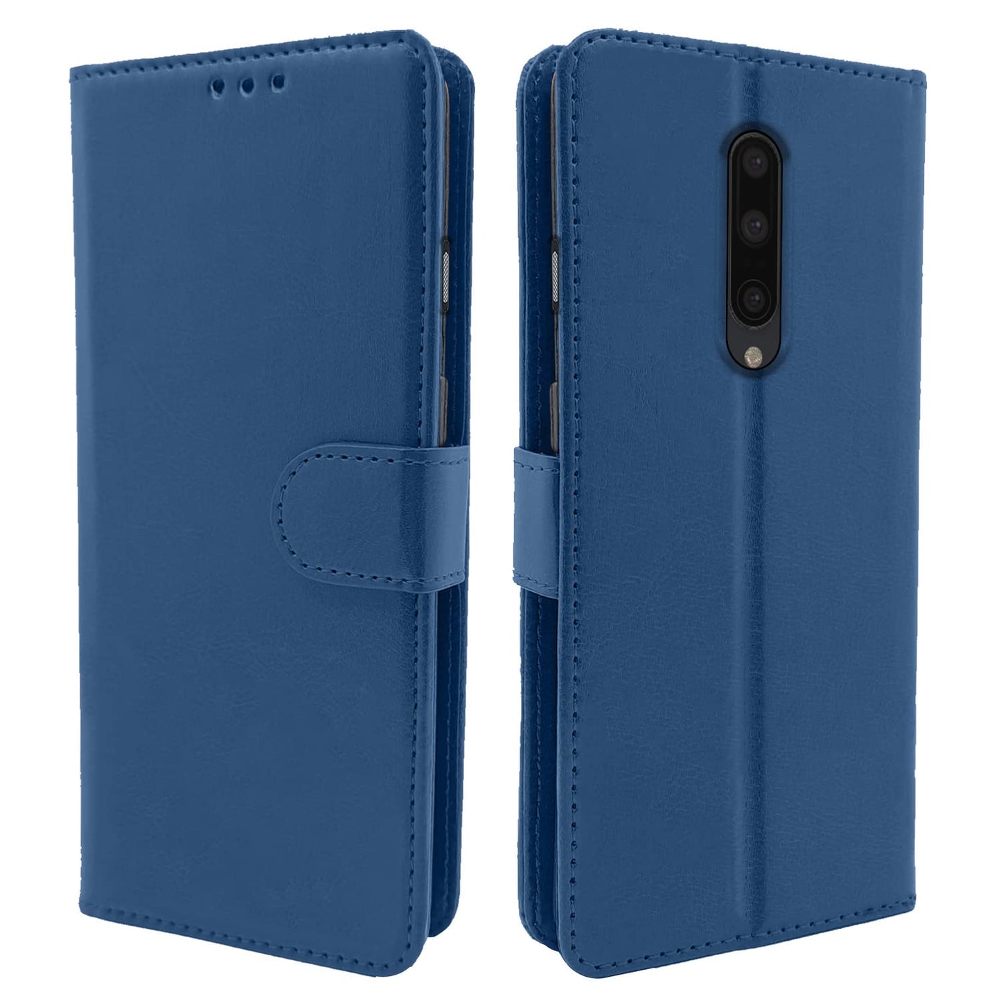 Pikkme OnePlus 7 Pro Vintage Flip Cover | Blue