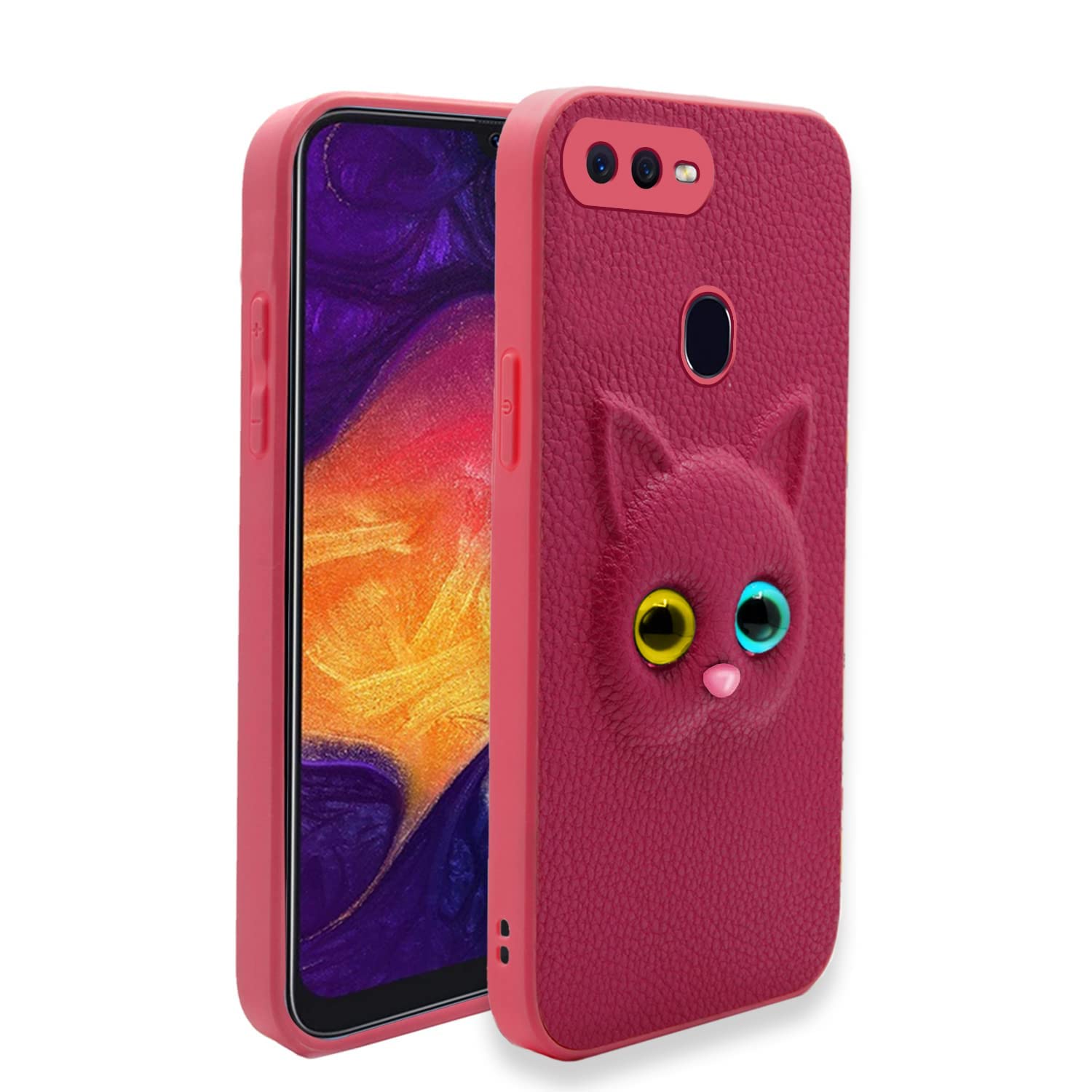 Pikkme Oppo F9 Pro/Realme 2 Pro/Realme U1 Cat Case | Pink