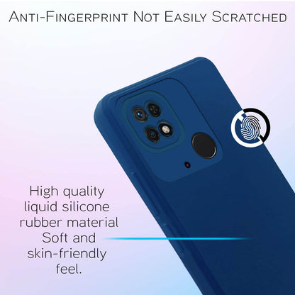 Pikkme Mi Redmi 10 / Redmi 10 Power  Soft Silicone Case with Camera Bumper Protection | Blue