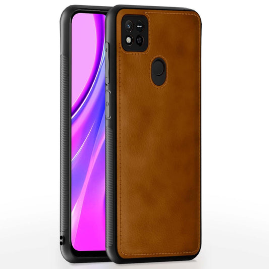 Pikkme Mi Redmi 10A / Redmi 9 / 9C / 9 Leather Back Cover | Brown