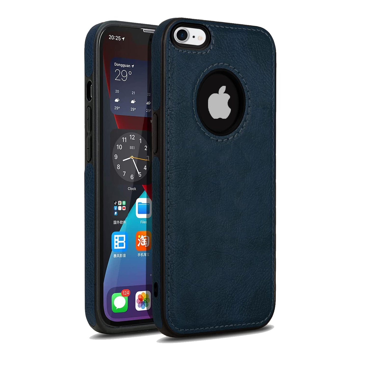 Pikkme iPhone 6 / 6S Leather Back Cover | Blue