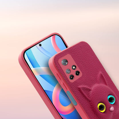 Pikkme Mi Redmi Note 11T 5G / Poco M4 Pro 5G Cat Case | Pink