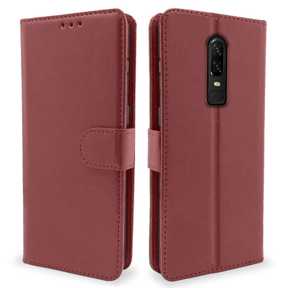 Pikkme OnePlus 6 Vintage Flip Cover | Brown