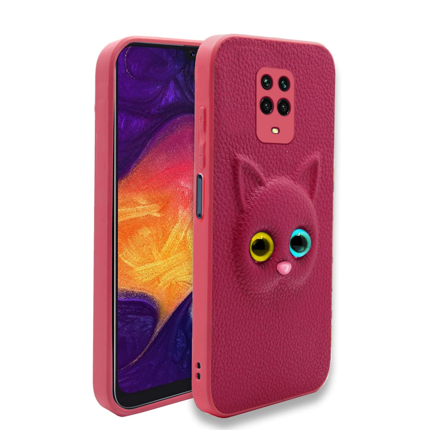 Pikkme Mi Redmi Note 10 Lite/Redmi Note 9 Pro/Note 9 Pro Max Cat Case | Pink