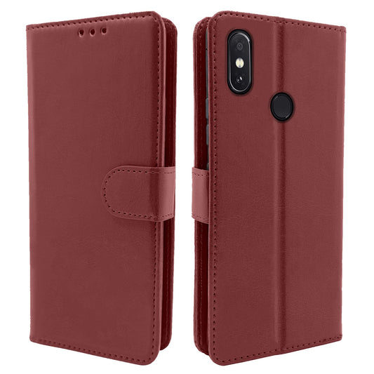 Pikkme Mi Redmi Note 5 Pro Vintage Flip Cover | Brown