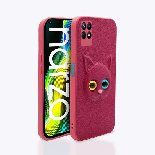 Realme Narzo 50 Cat Case | Pink