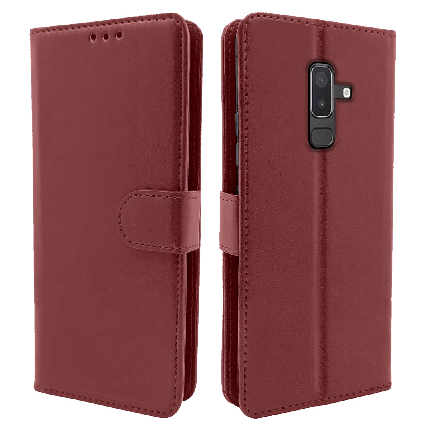 Pikkme Samsung Galaxy J8 Vintage Flip Cover | Brown