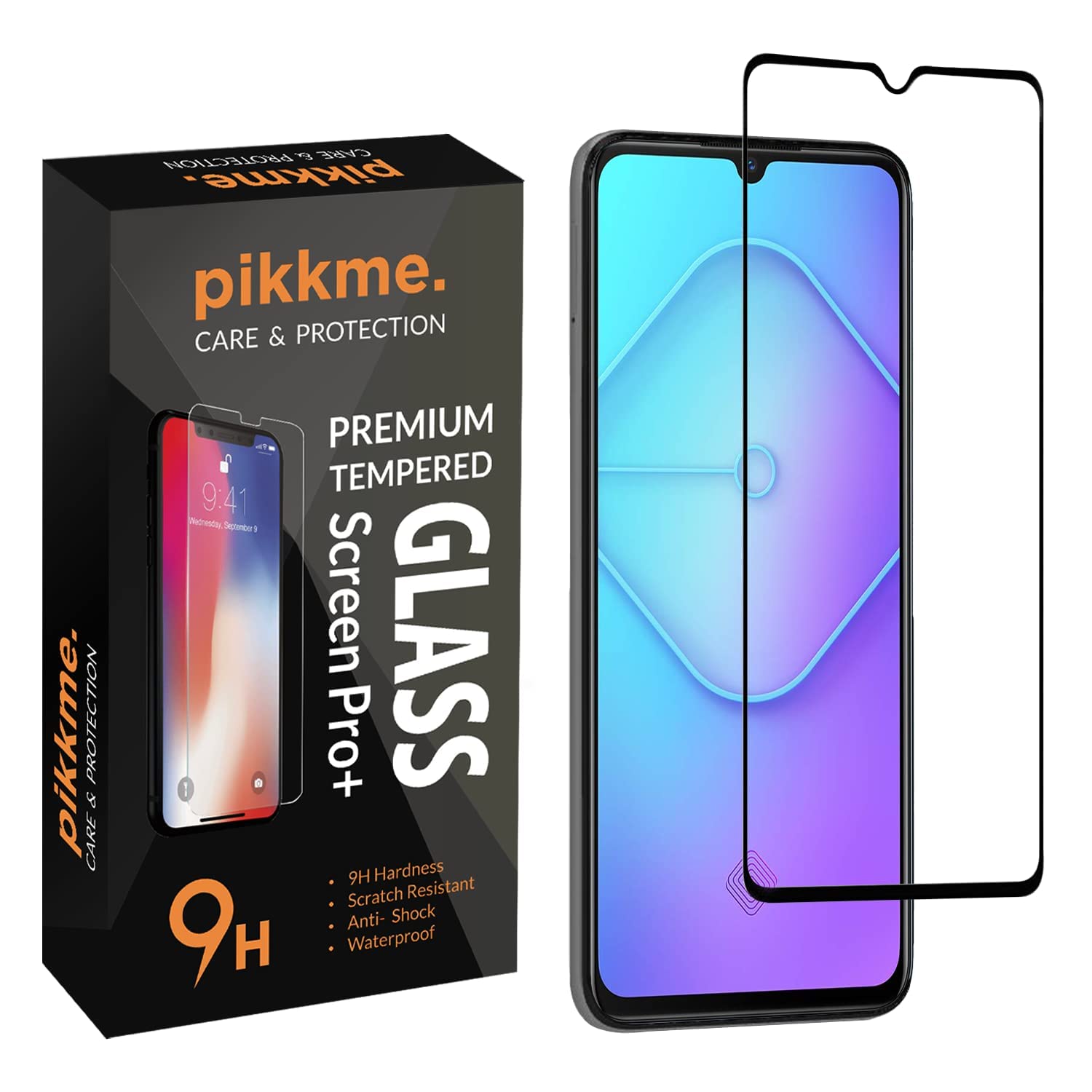 Pikkme Redmi Note 7 Pro Tempered Glass Screen Protector Edge To Edge Coverage With Easy Installation Kit