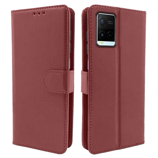 Pikkme Vivo Y21 2021 / Y33s Vintage Flip Cover | Brown