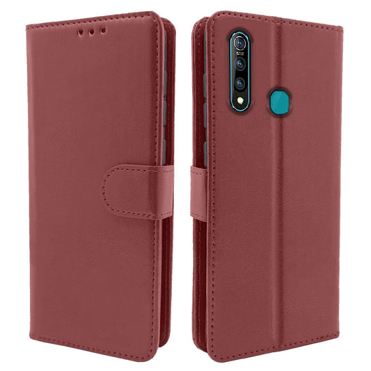 Pikkme Vivo Z1 Pro Vintage Flip Cover | Brown