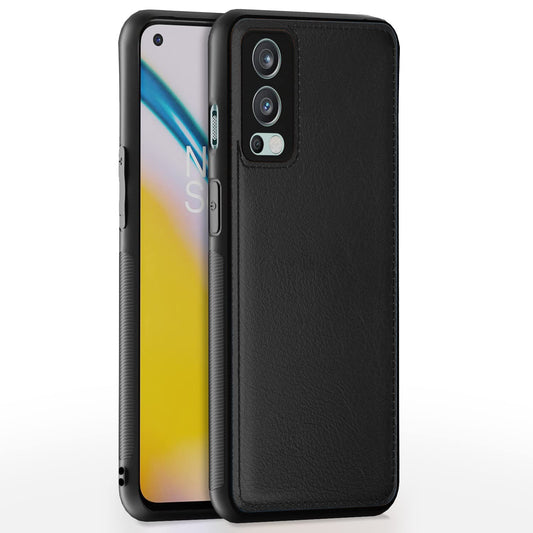 Pikkme OnePlus Nord 2 5G Leather Back Cover | Black