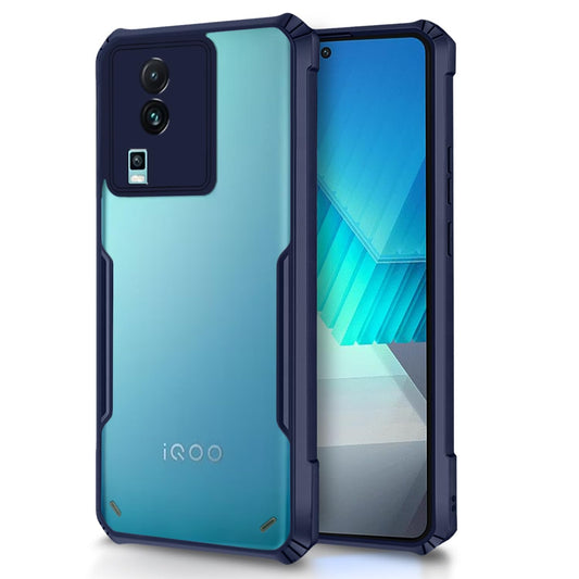 Pikkme iQOO Neo 7 Pro 5G Back Cover Crystal Clear Transparent Back Eagle Case (blue)