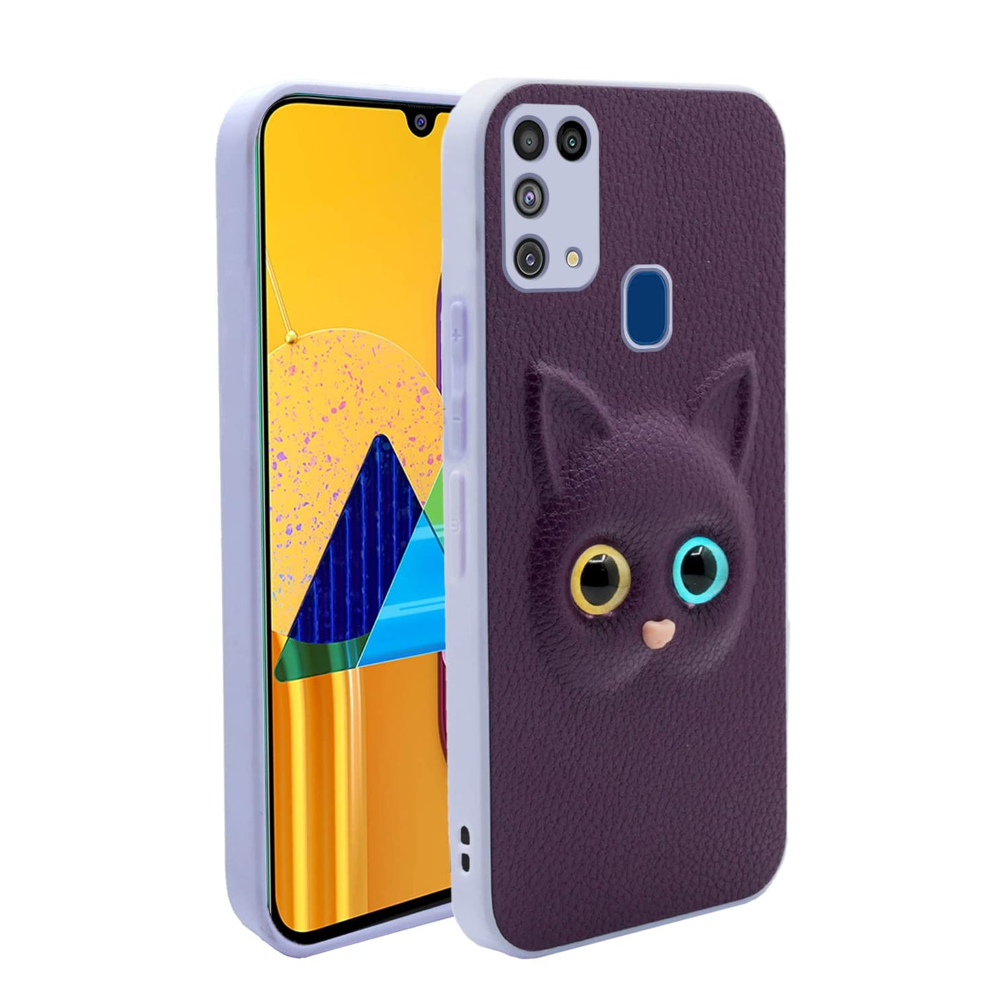 Pikkme Samsung Galaxy M31 / M31 Prime / F41  Cat Case | Purple