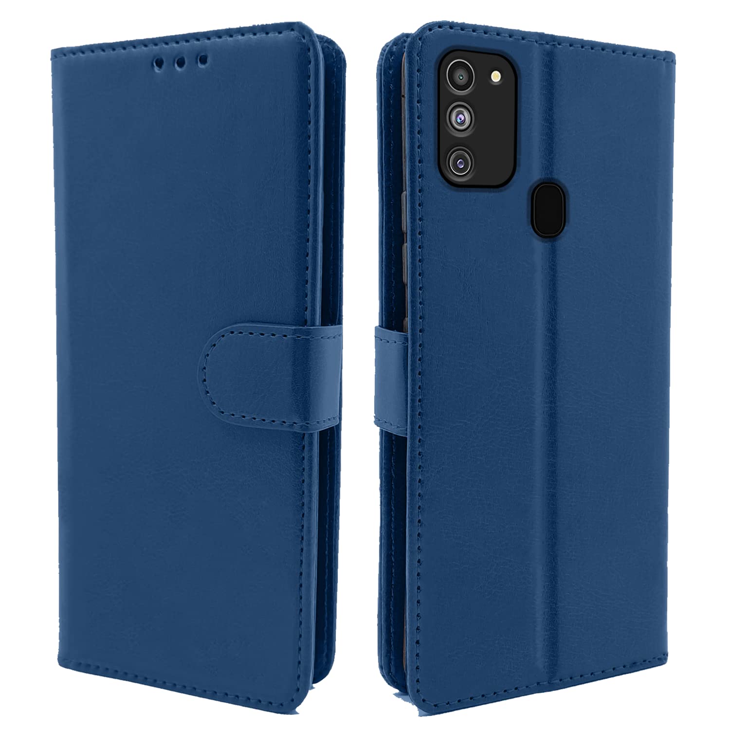 Pikkme Samsung Galaxy M21 2021 / M30s / M21 Vintage Flip Cover | Blue