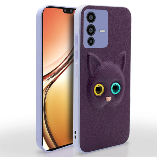 Pikkme Vivo V23 5G Cat Case | Purple