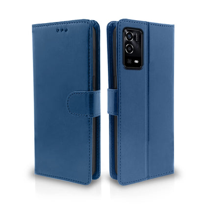 Pikkme Oppo A55 Vintage Flip Cover | Blue