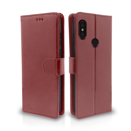 Pikkme Redmi Note 6 Pro Vintage Flip Cover | Brown