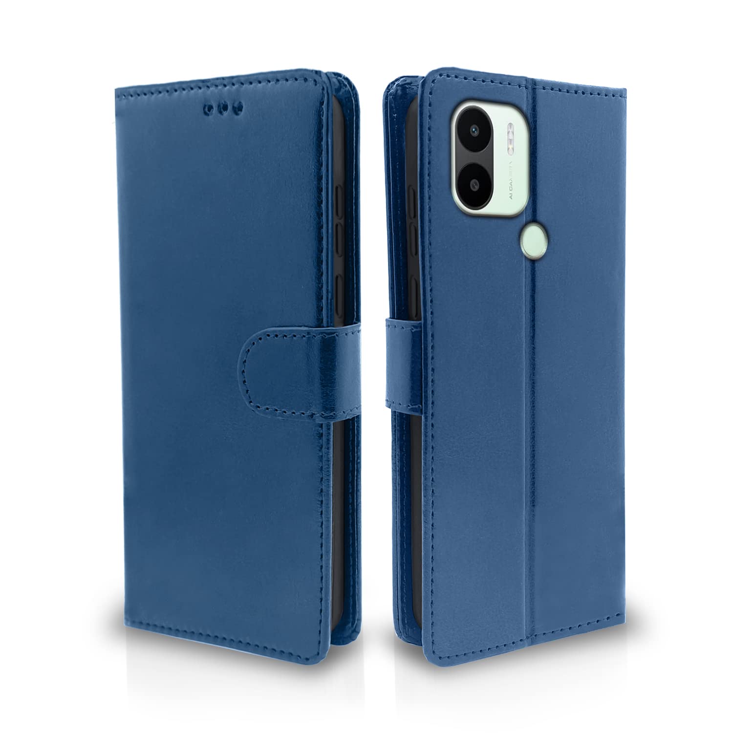 Pikkme Redmi A1 Plus / Poco C50 Vintage Flip Cover | Blue