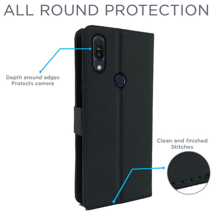 Pikkme Asus Zenfone Max Pro M1 Vintage Flip Cover | Black