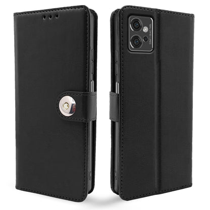 Pikkme Moto G32 Button Flip Cover (Black)