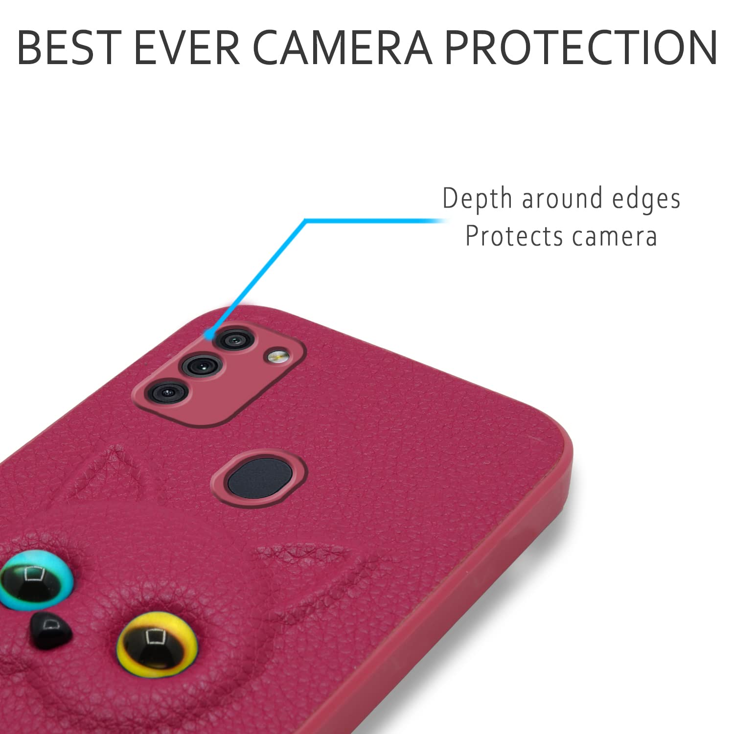 Pikkme Samsung M21/M30s/M21 2021 Cat pink back cover – photo 3