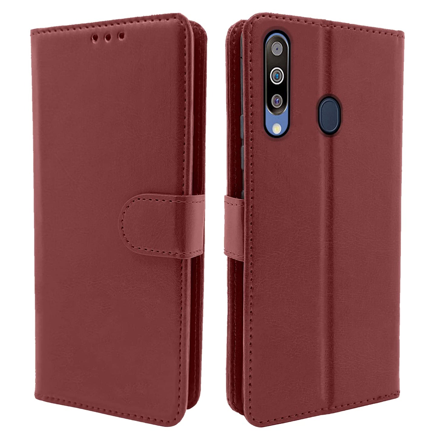 Pikkme Samsung Galaxy M30 Vintage Flip Cover | Brown