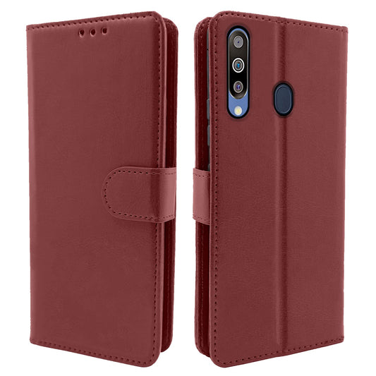 Pikkme Samsung Galaxy M30 Vintage Flip Cover | Brown