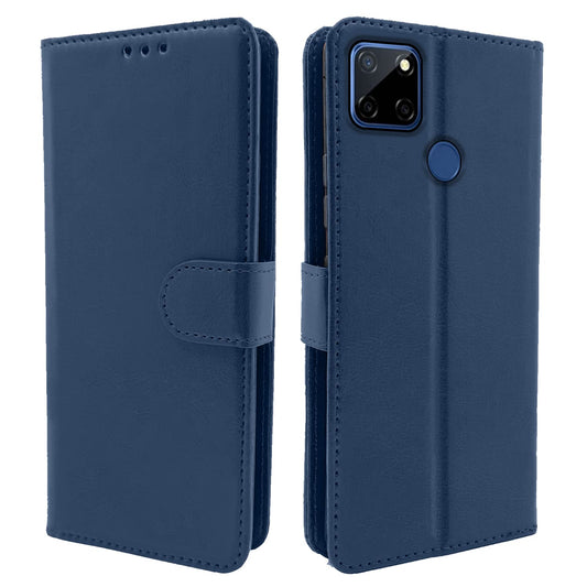 Pikkme Realme C12 / Realme Narzo 20 / Narzo 30A / Realme C25 Vintage Flip Cover | Blue