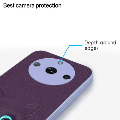 Pikkme Realme Narzo 60 5G Kitty Back Cover (Purple)