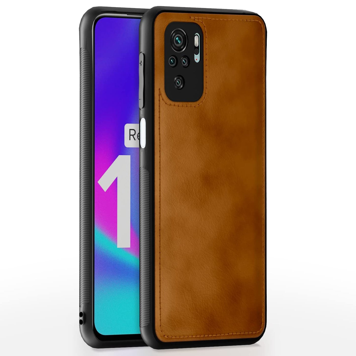 Pikkme Redmi Note 10 / Note 10s  Leather Back Cover | Brown