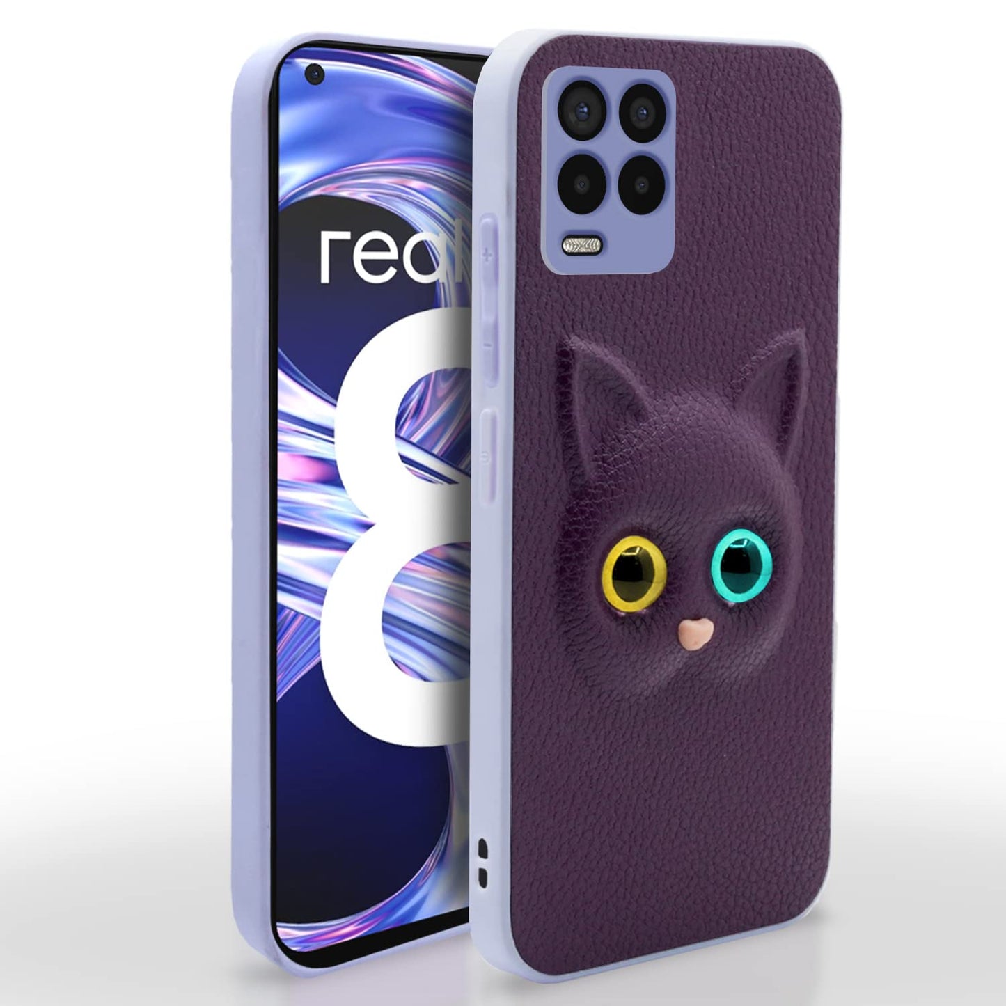 Pikkme Realme 8 4G / Realme 8 Pro Cat Case | Purple