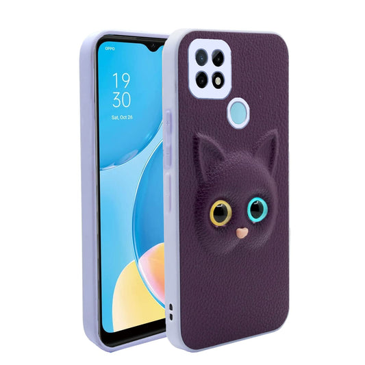 Pikkme Oppo A15 / A15s Cat Case | Purple