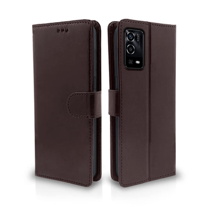 Pikkme Oppo A55 Vintage Flip Cover | Coffee