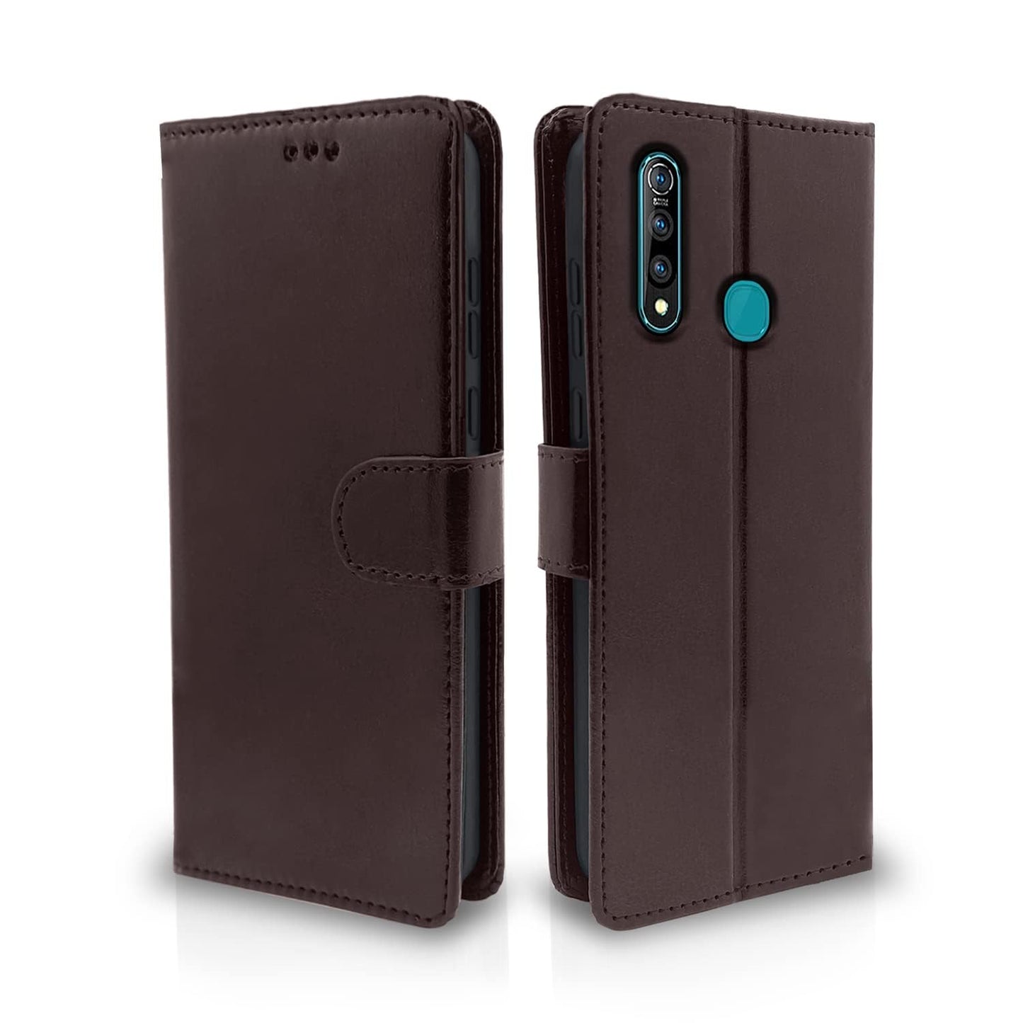 Pikkme Vivo Z1 Pro Vintage Flip Cover | Coffee