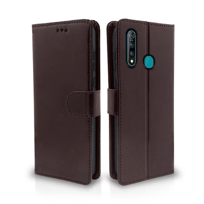 Pikkme Vivo Z1 Pro Vintage Flip Cover | Coffee