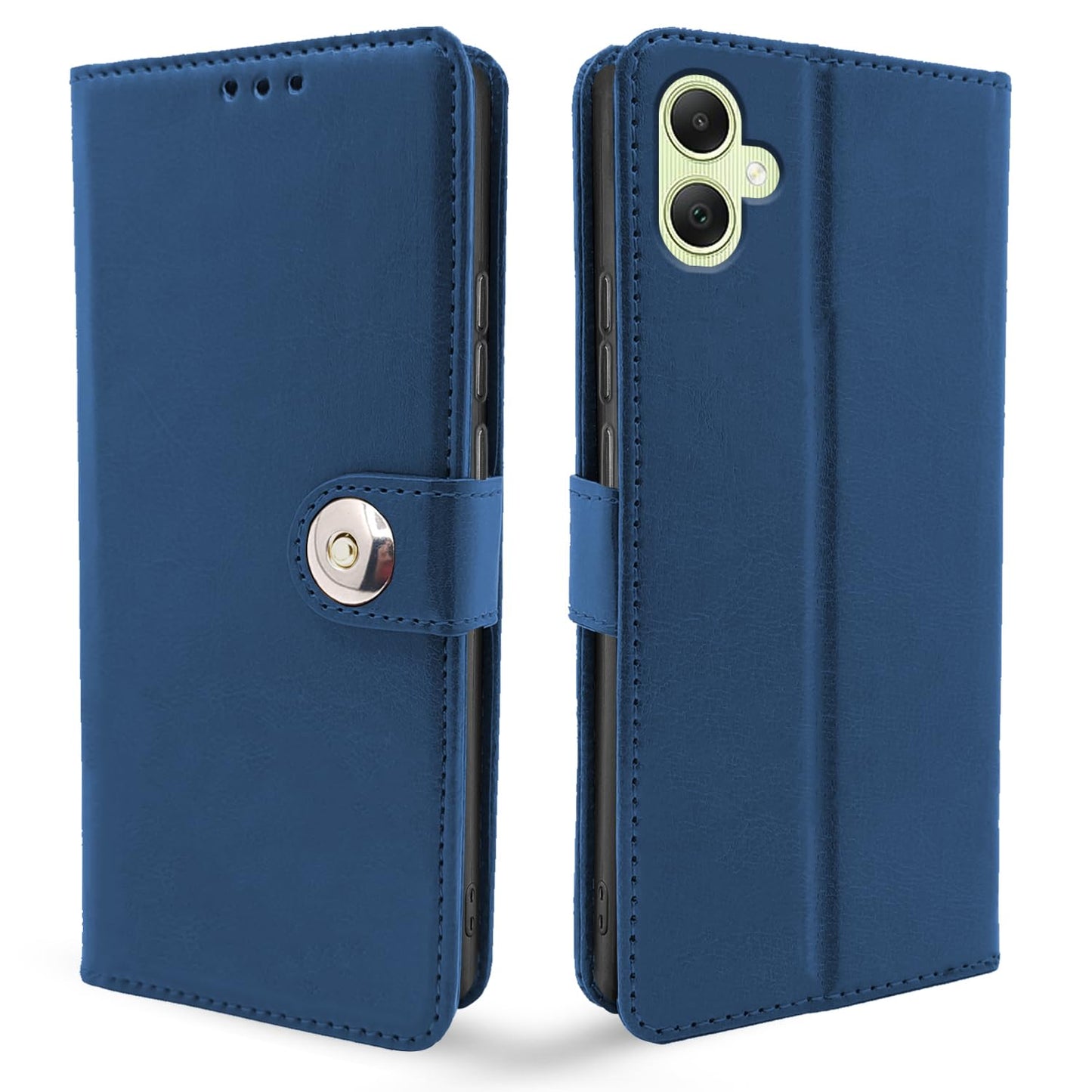 Pikkme Samsung Galaxy A05 Button Flip Cover (Blue)