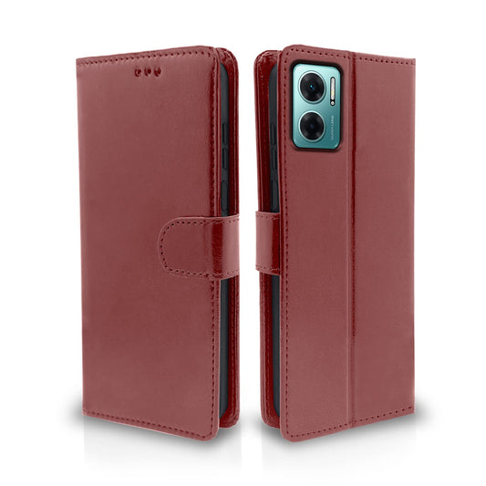 Pikkme Pikkme Mi Redmi 11 Prime 5G Vintage Flip Cover | Brown