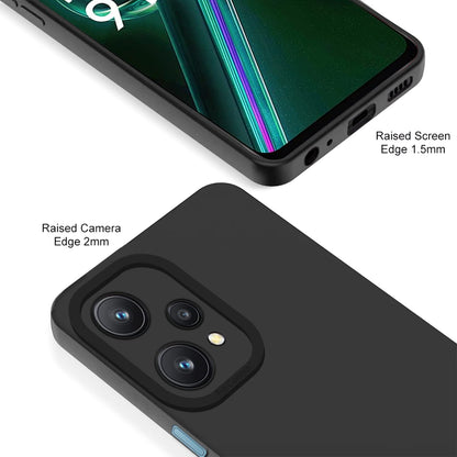 Pikkme Realme 9 Pro 5G Soft Silicone Case with Camera Bumper Protection | Black