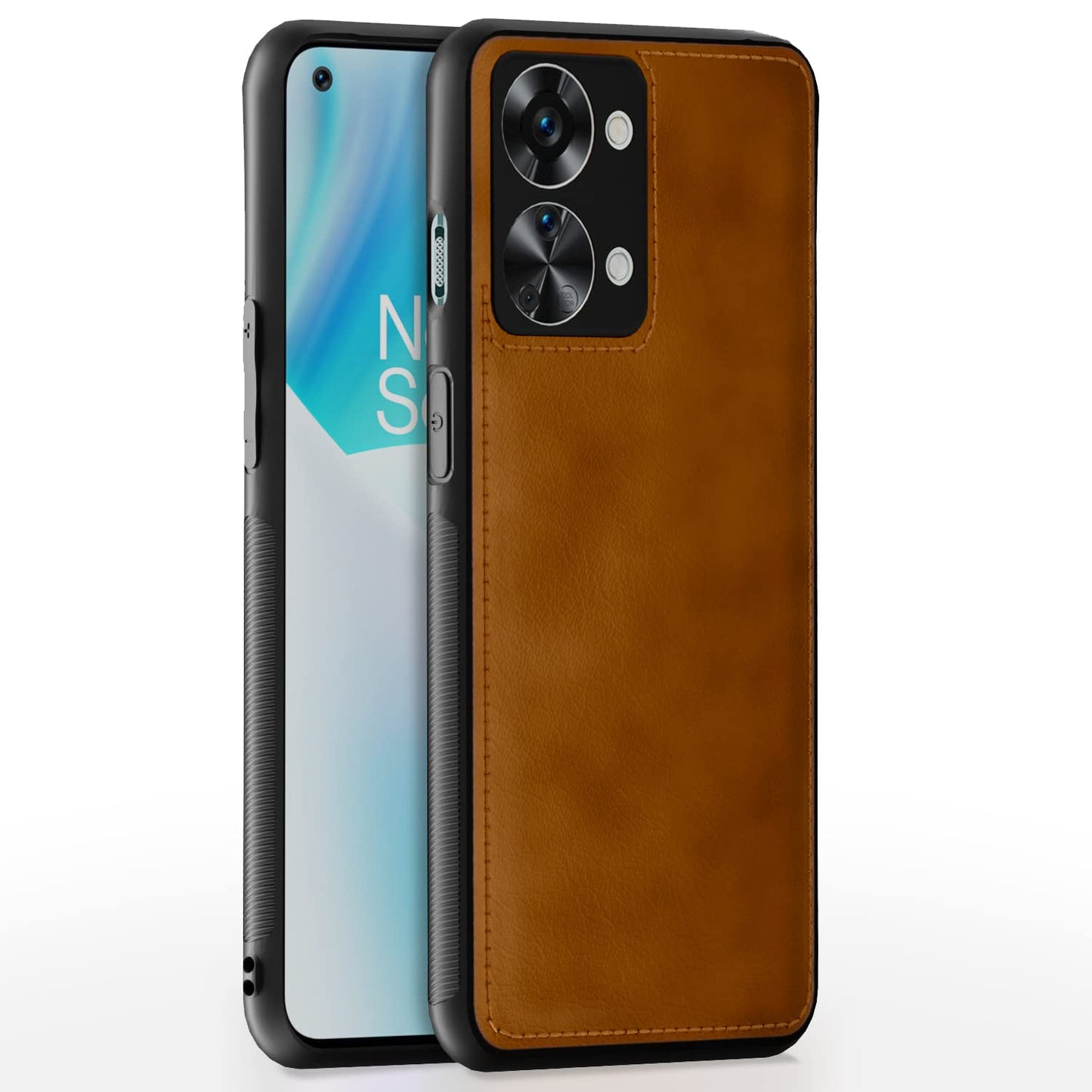 Pikkme OnePlus Nord 2T 5G Leather Back Case Brown