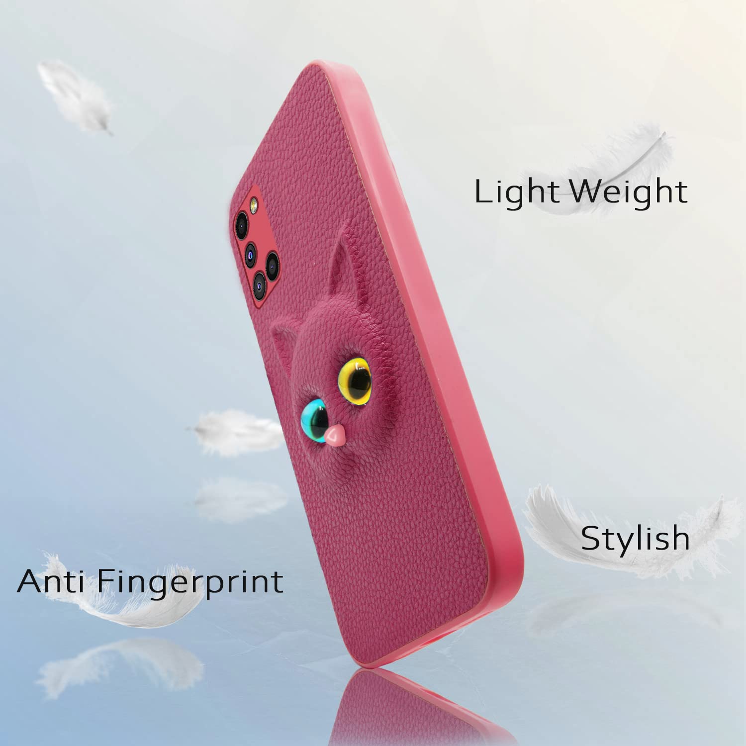 Pikkme Samsung Galaxy A31 Cat Case | Pink